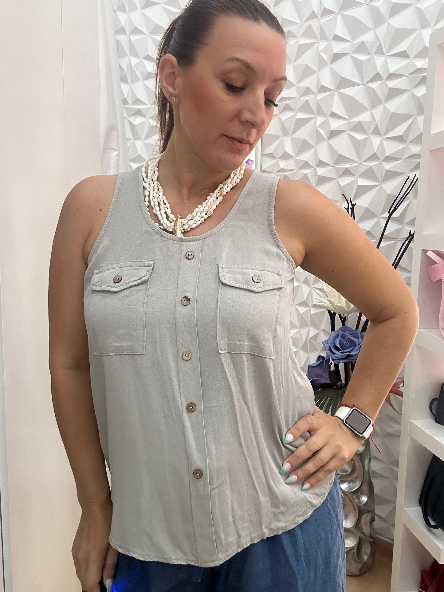 BLUSA GRIS
