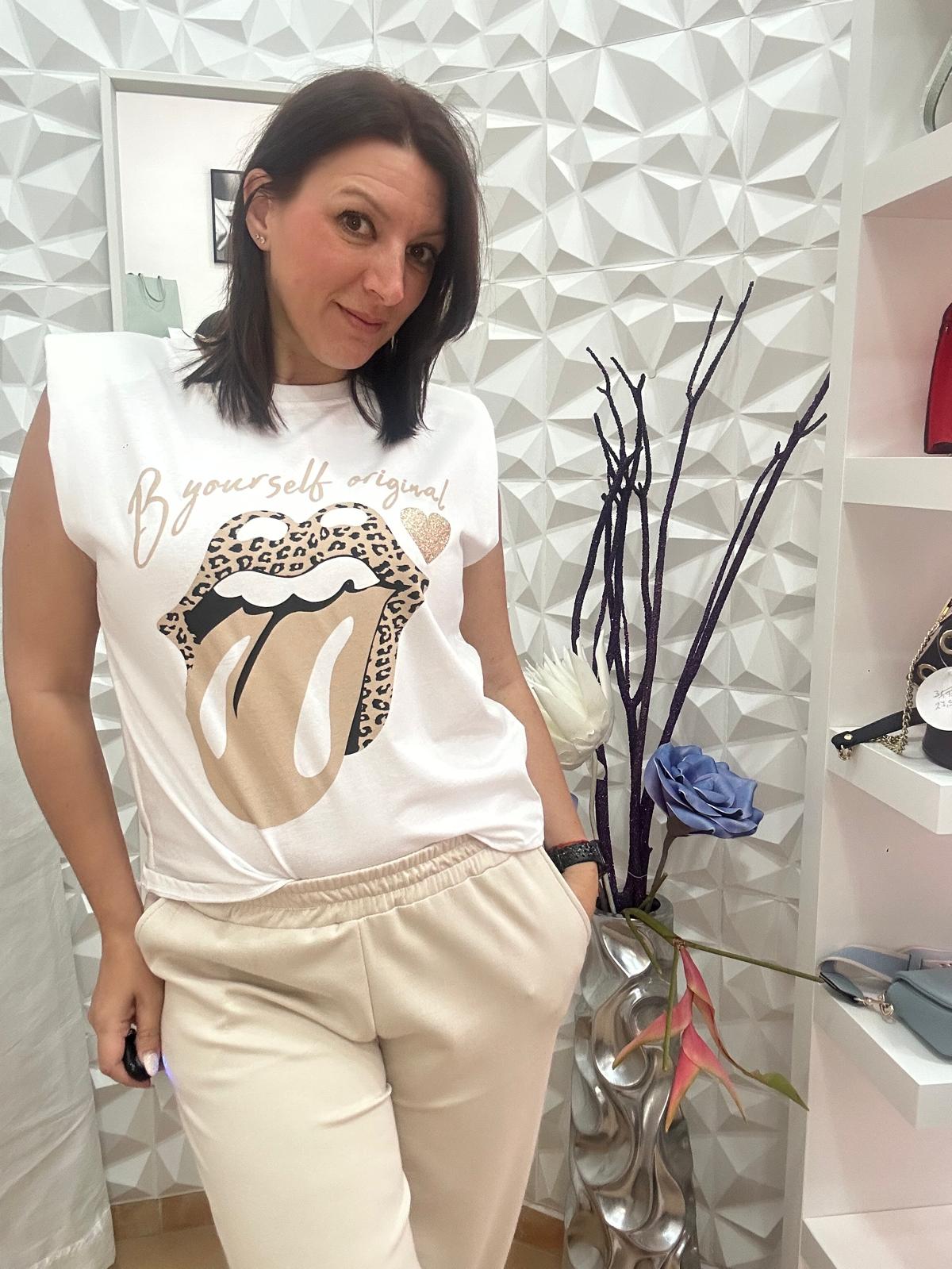 Pantalon jogger beige