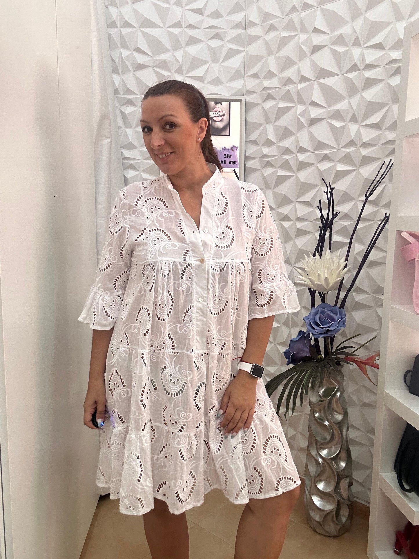 VESTIDO "IBIZA" PERFORADO
