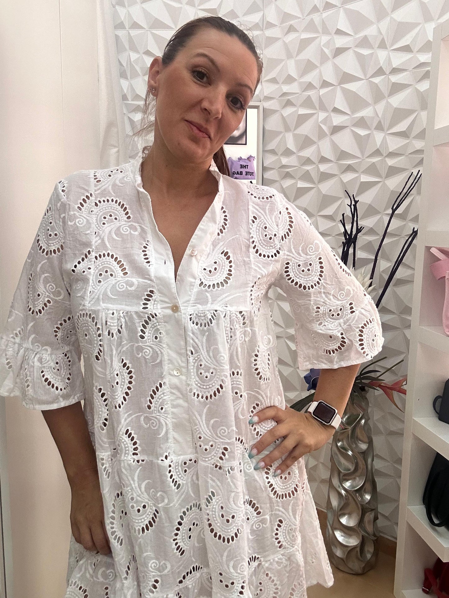 VESTIDO "IBIZA" PERFORADO