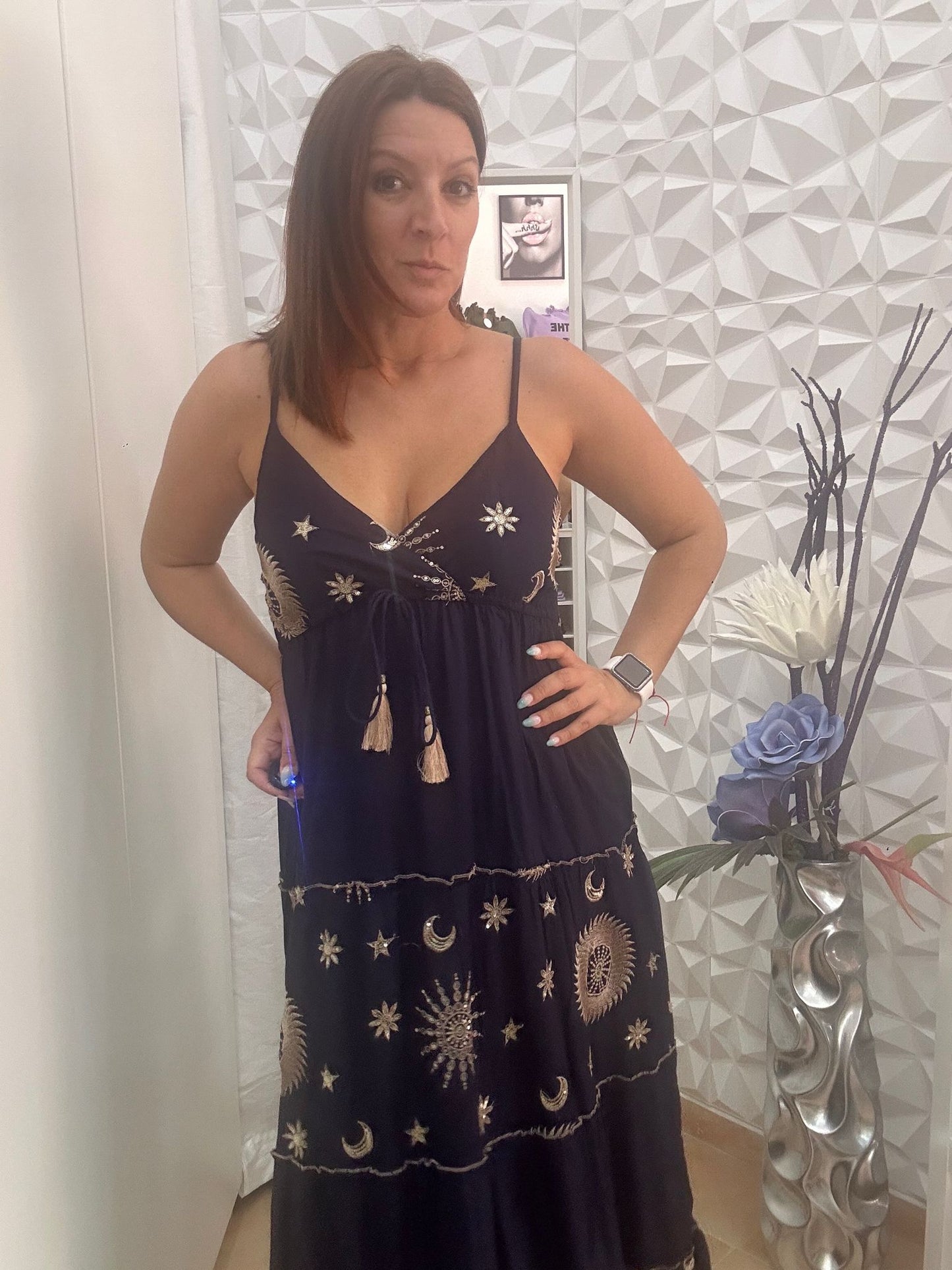 VESTIDO INDU AZUL.