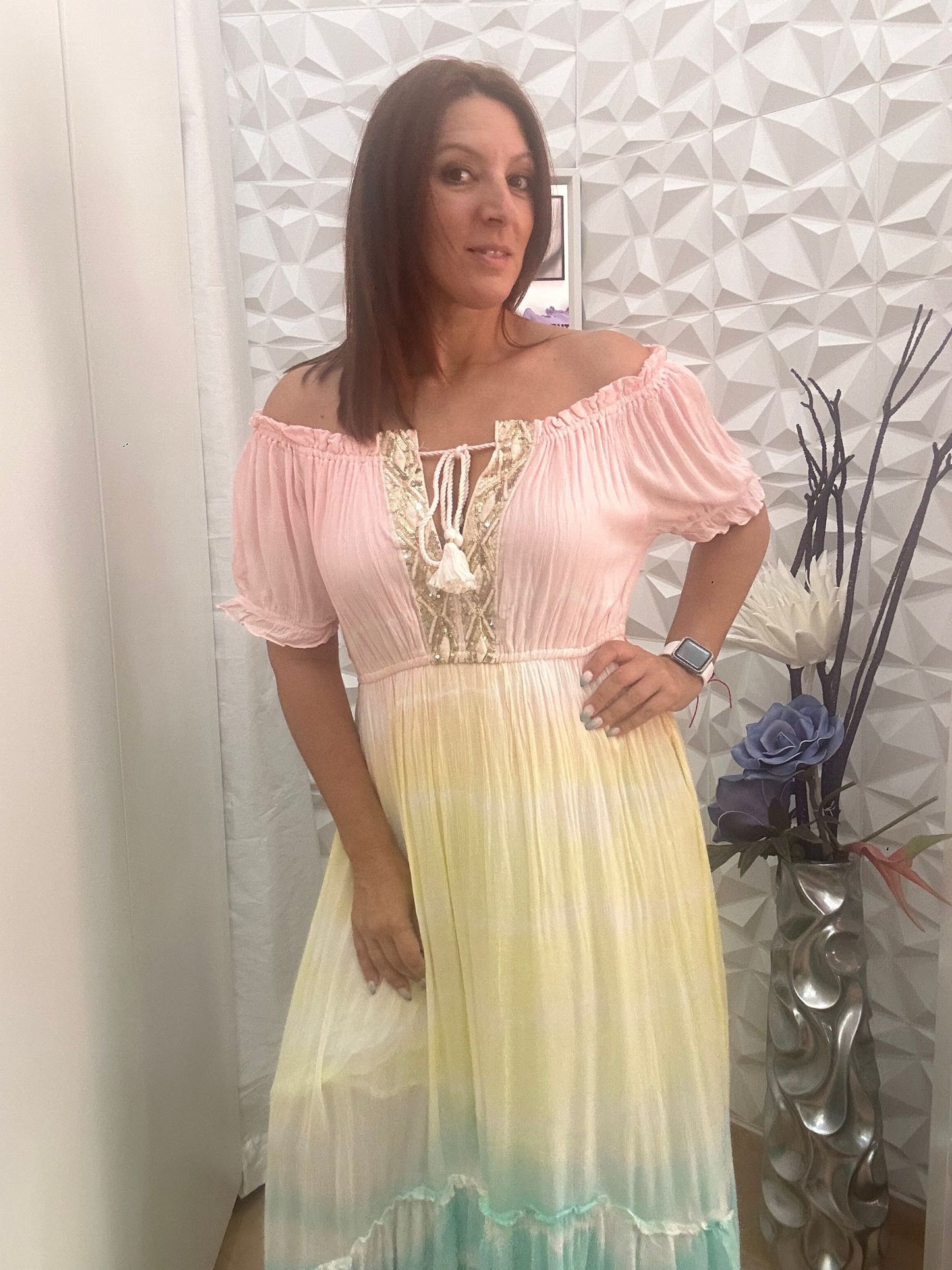 VESTIDO INDU ROSA