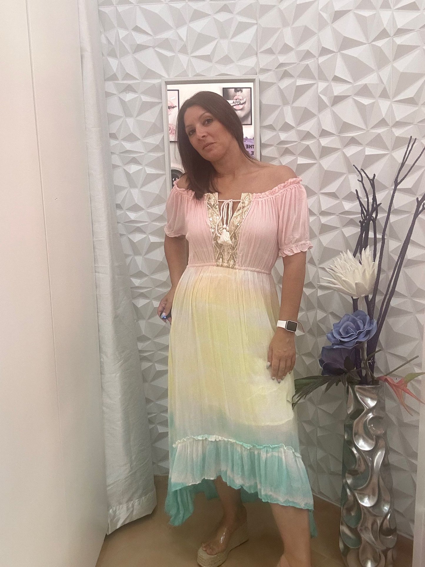 VESTIDO INDU ROSA