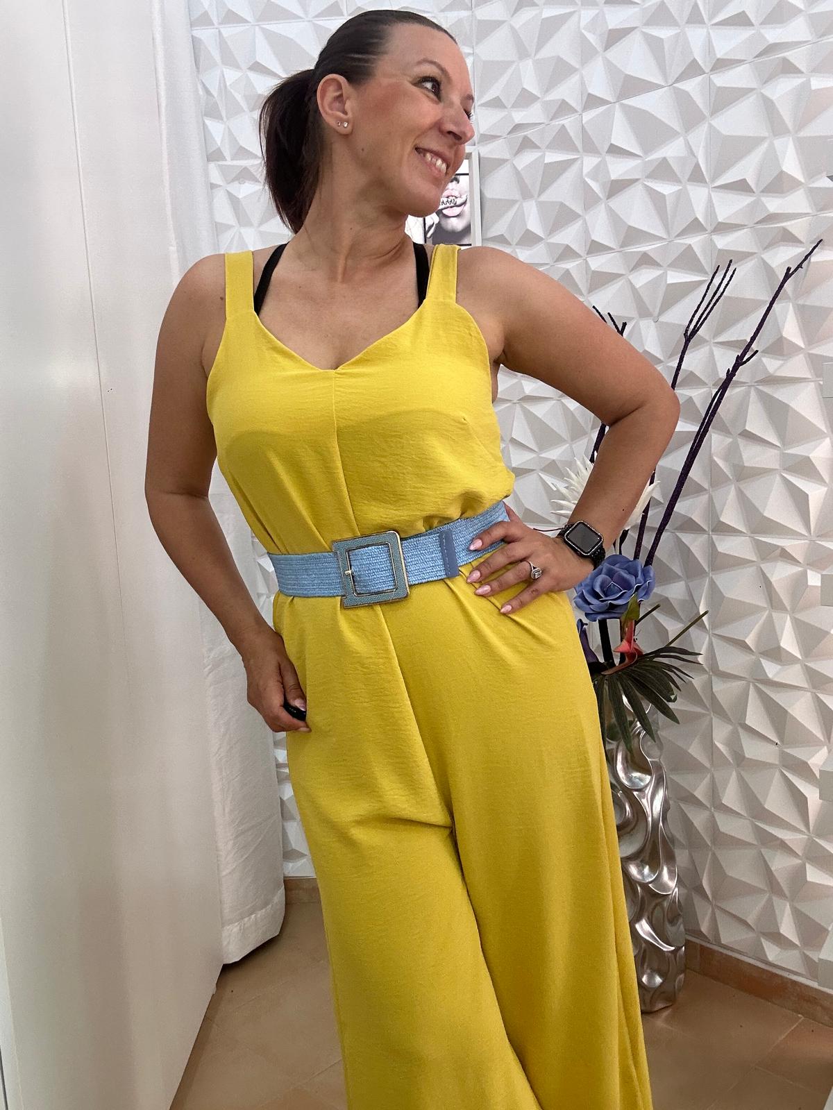 Mono ancho amarillo