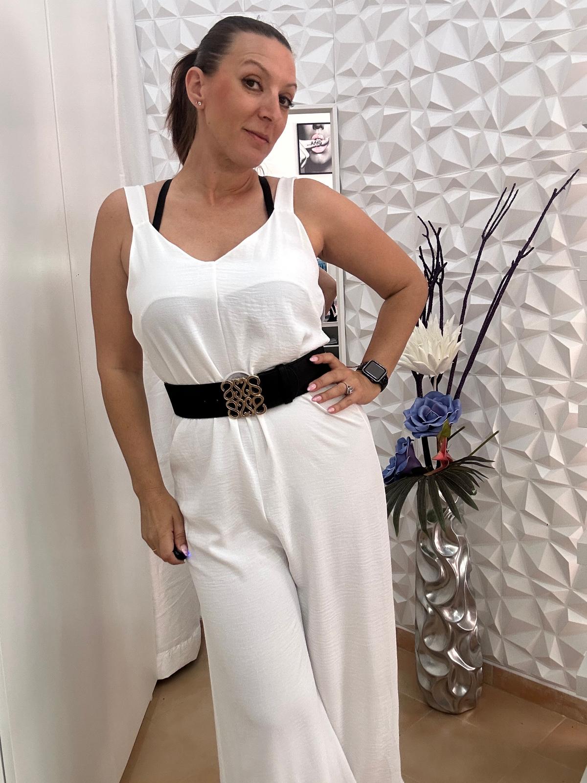 Mono ancho blanco