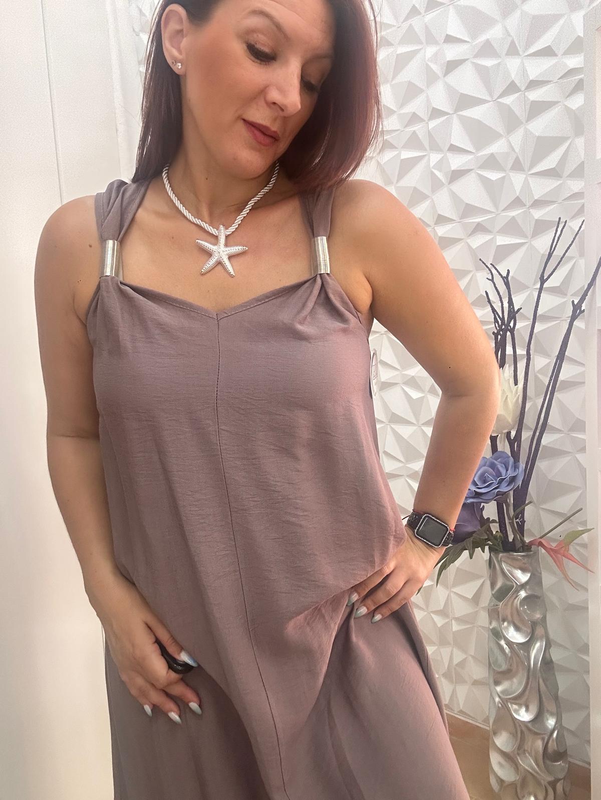 VESTIDO TAUPE