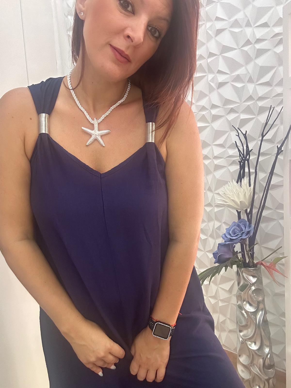 VESTIDO AZUL MARINO