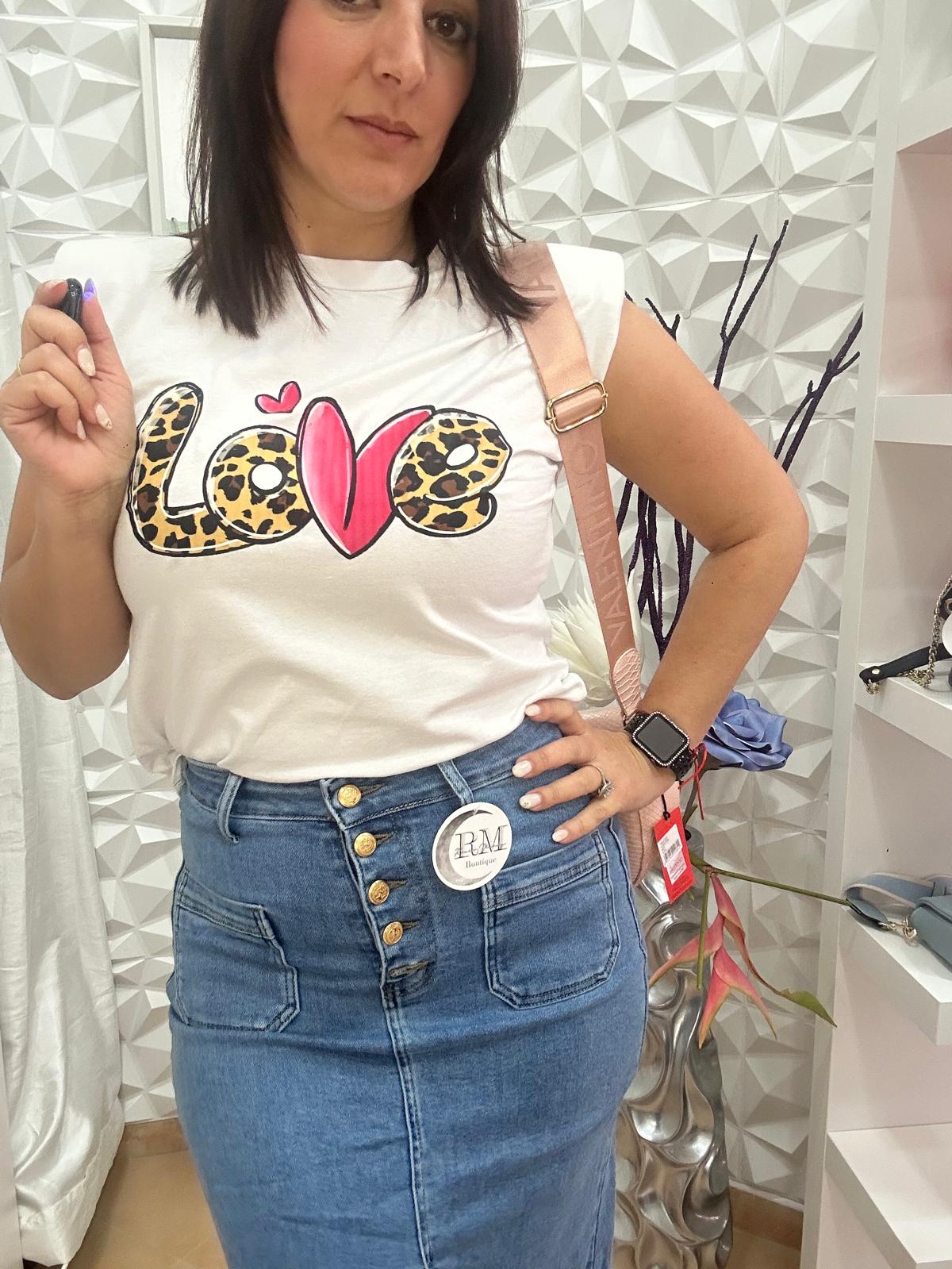 Falda vaquera midi
