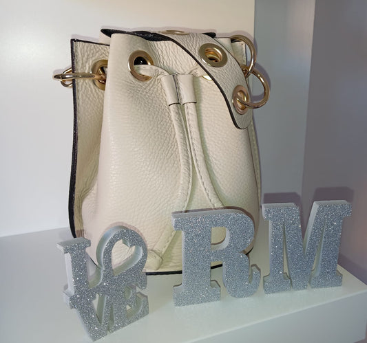 BOLSO BOMBONERA BEIGE R.M. BOUTIQUE 