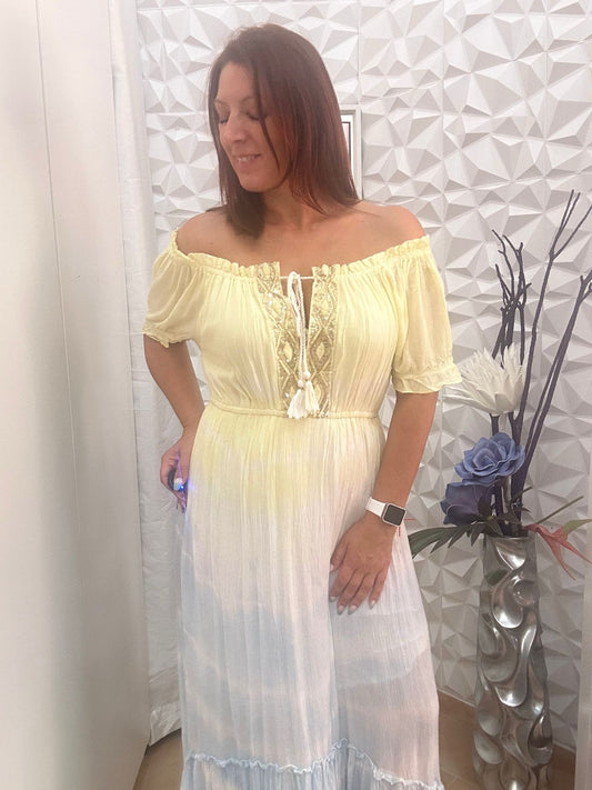 VESTIDO INDU AMARILLO.
