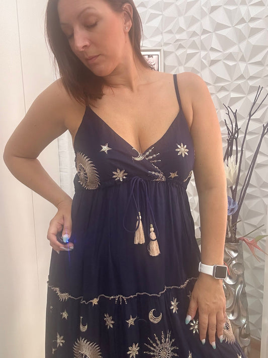 VESTIDO INDU AZUL.