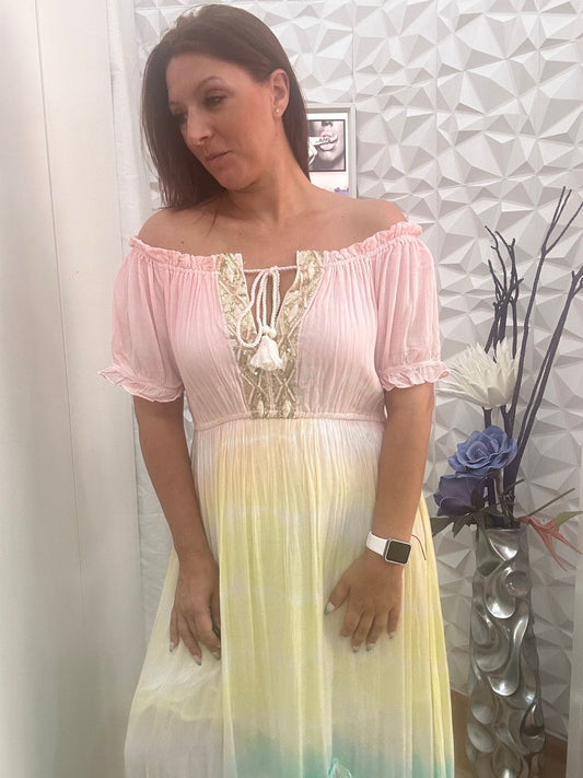 VESTIDO INDU ROSA
