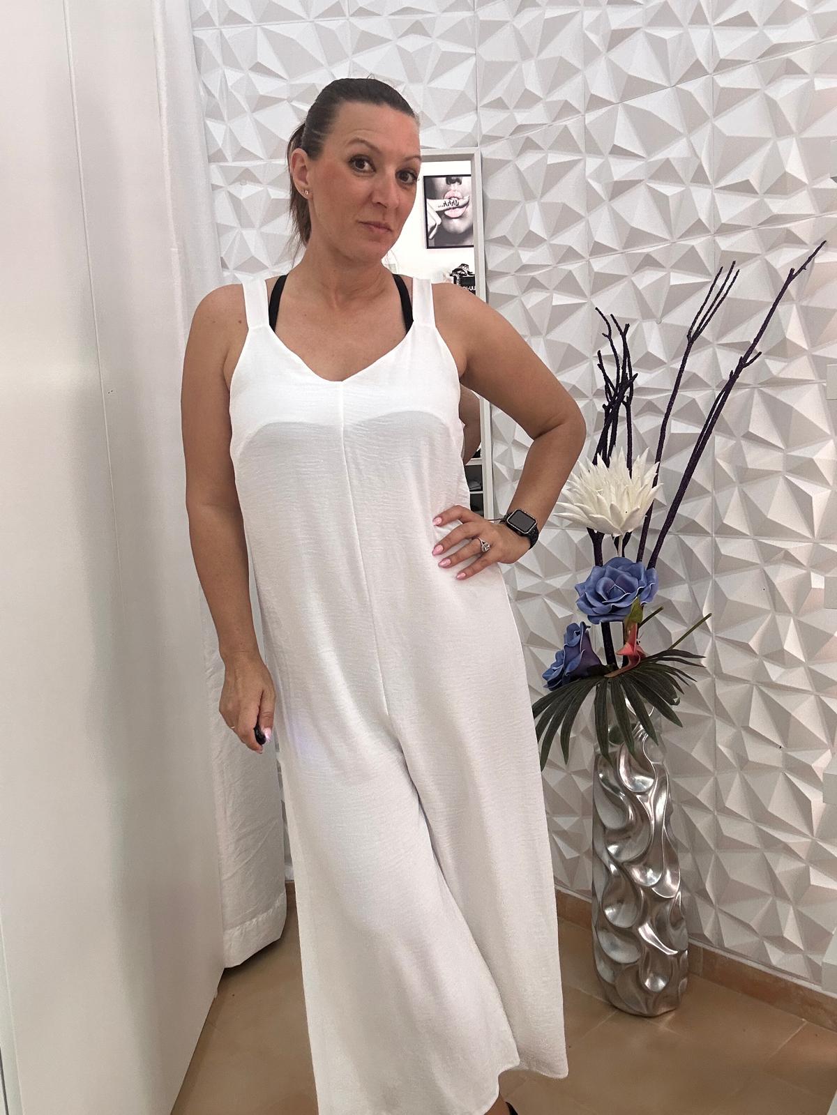 Mono ancho blanco