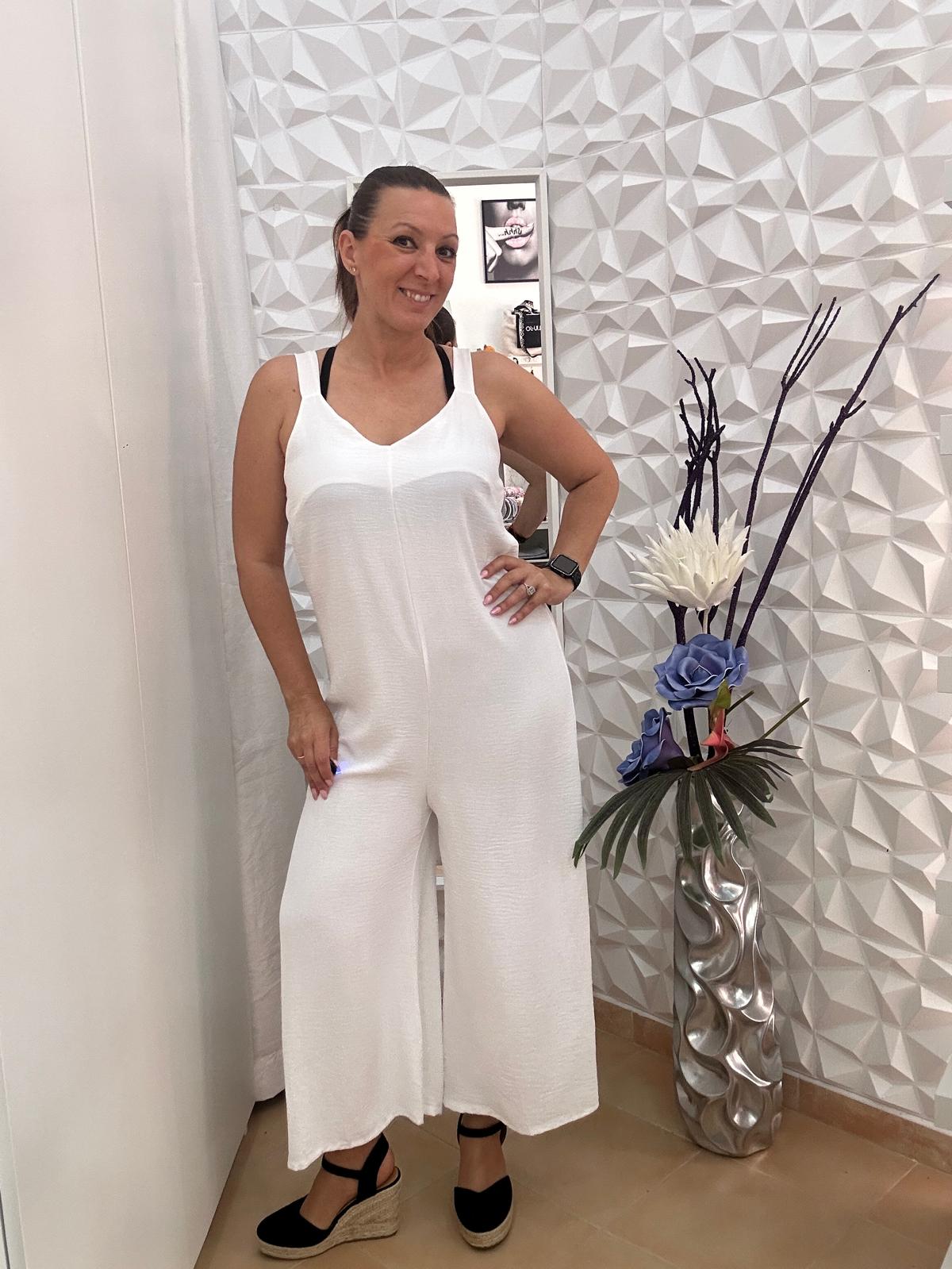 Mono ancho blanco