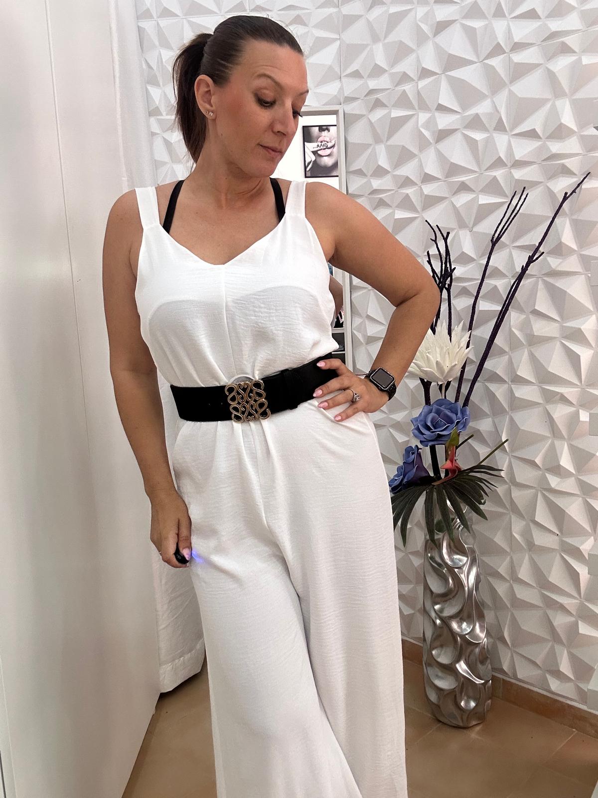Mono ancho blanco
