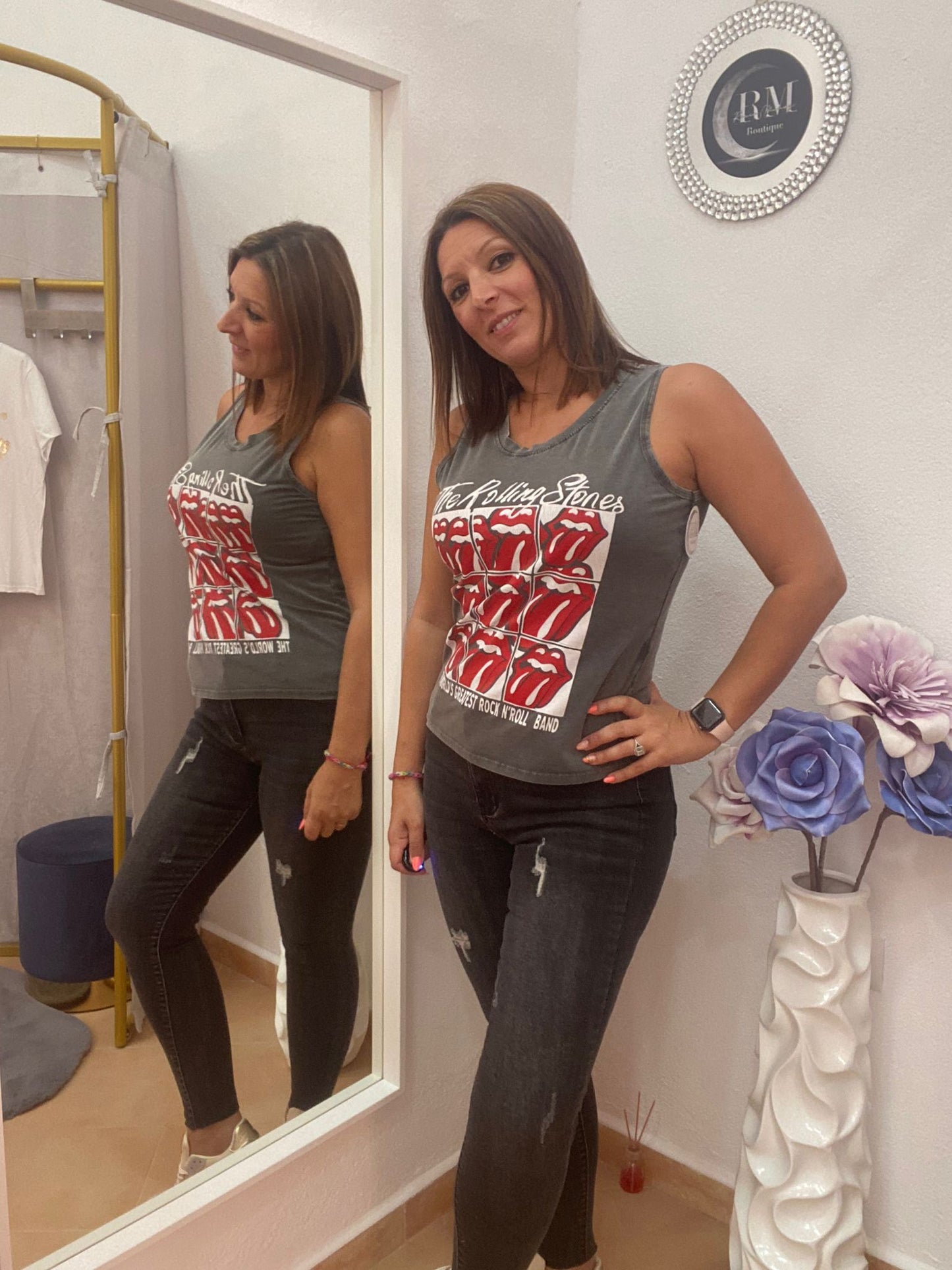 CAMISETA ´´ROLLING´´ SISA GRIS