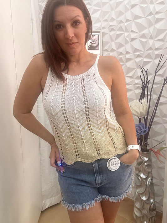 TOP HILO BLANCO.