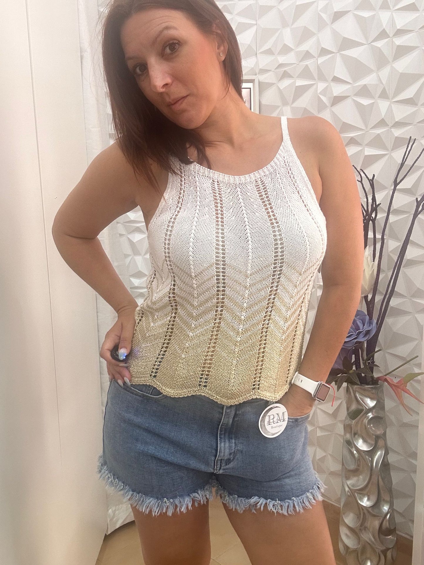 TOP HILO BLANCO.