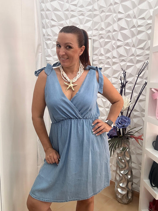 VESTIDO CORTO VAQUERO