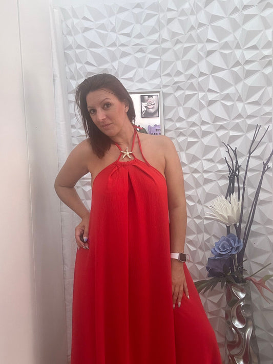 VESTIDO ESTRELLA ROJO